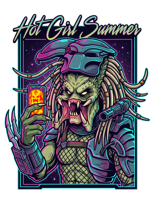 Thermal Selfie Hot Girl Summer Cyberpunk Tee