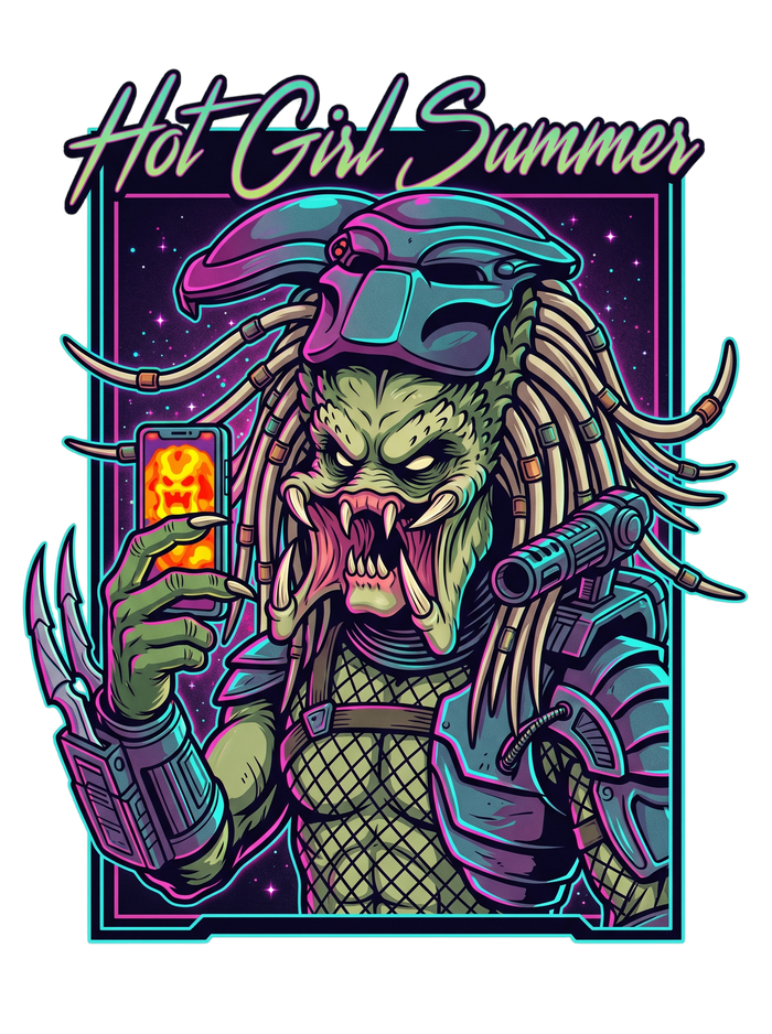 Thermal Selfie Hot Girl Summer Cyberpunk Tee