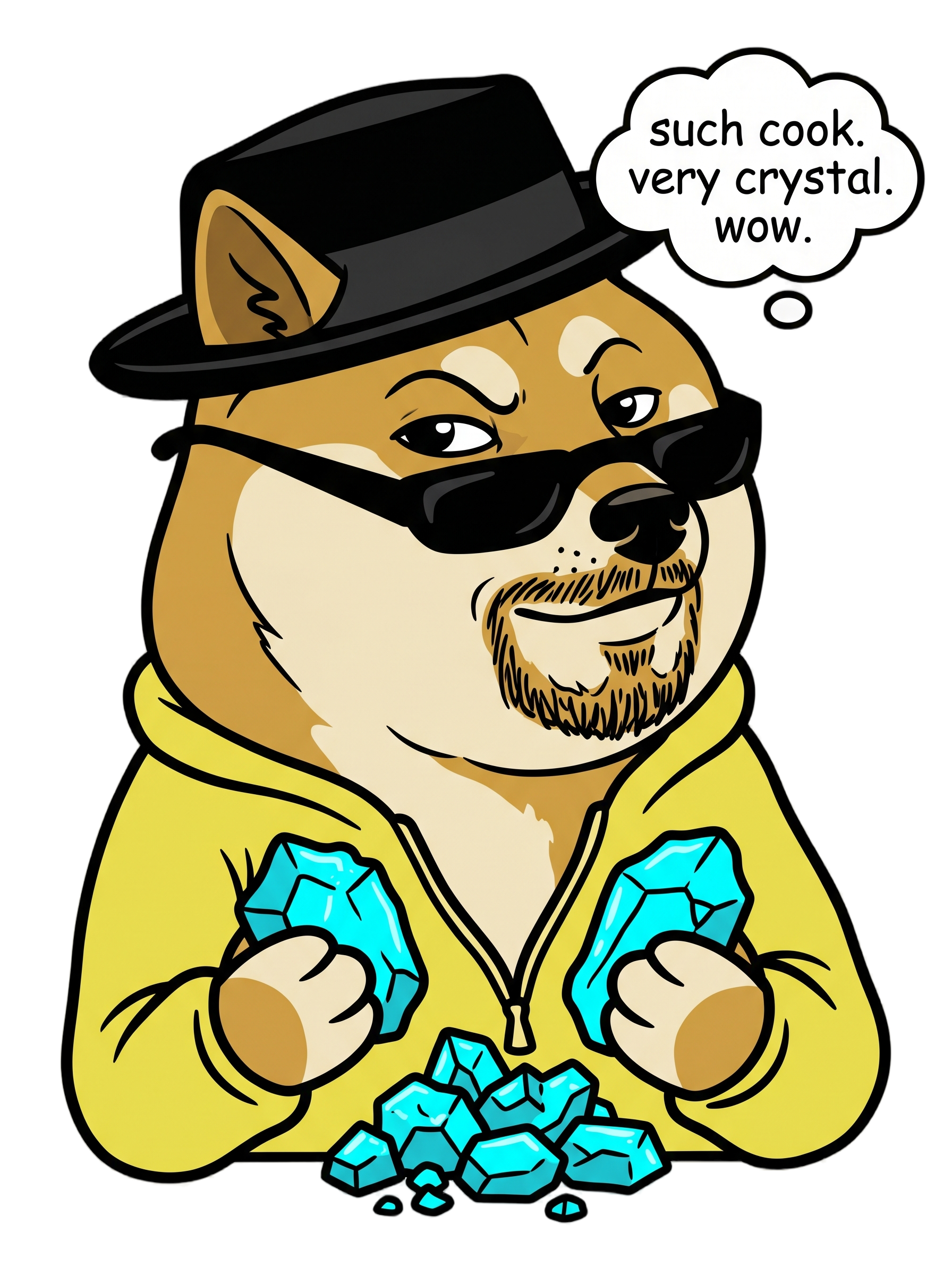 Such Cook Very Crystal Desert Cook Meme Parody Tee — Men's Basic Tee