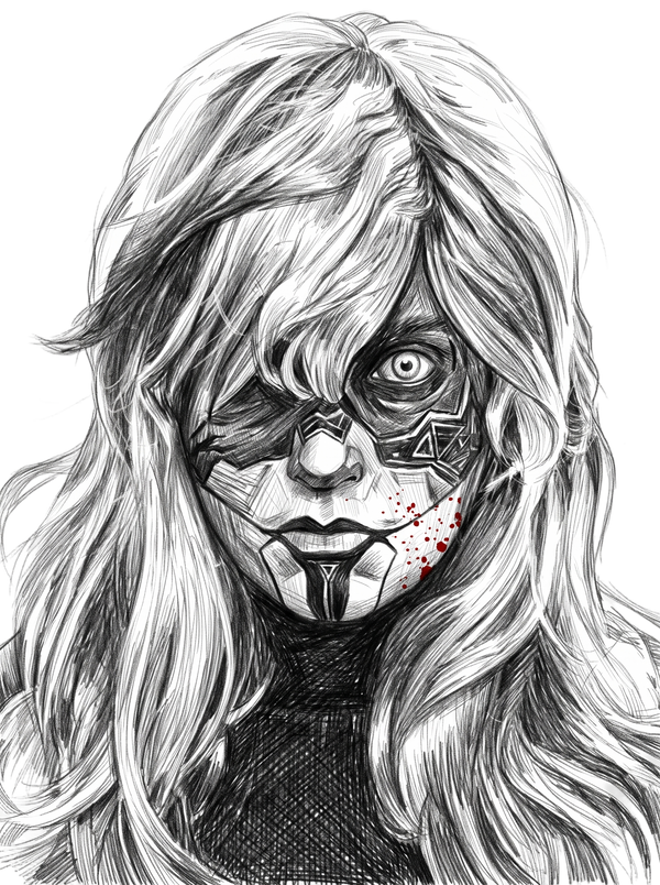 Alicia Graphite Sketch Ritual Warpaint Tee