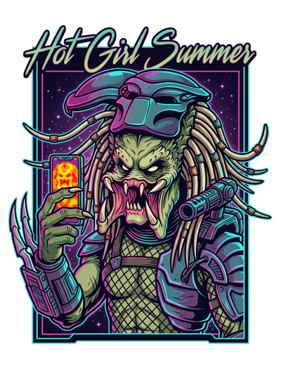 Thermal Selfie Hot Girl Summer Cyberpunk Tee