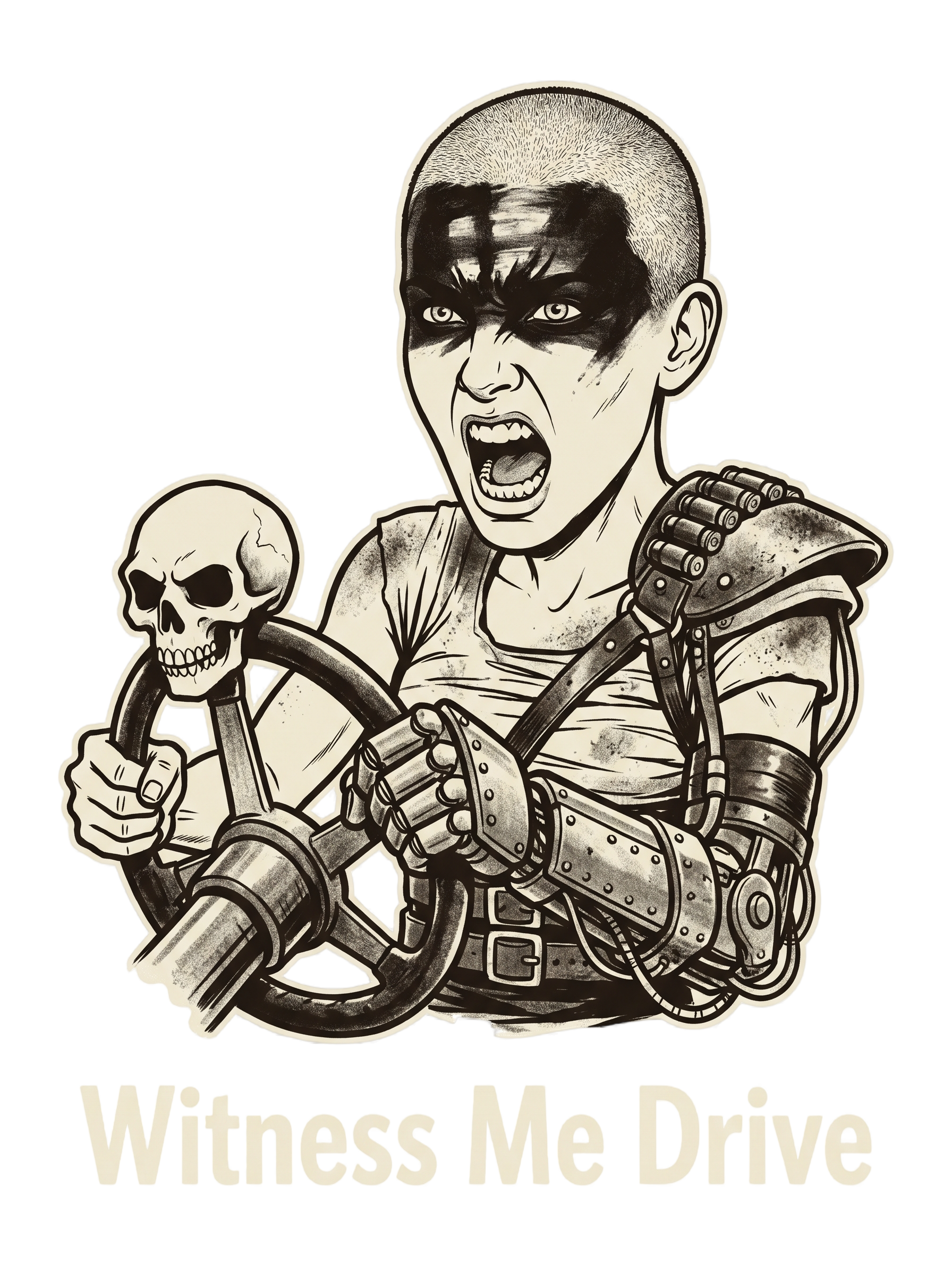 Wasteland War-Rig Driver Witness Me Drive Punk Tee