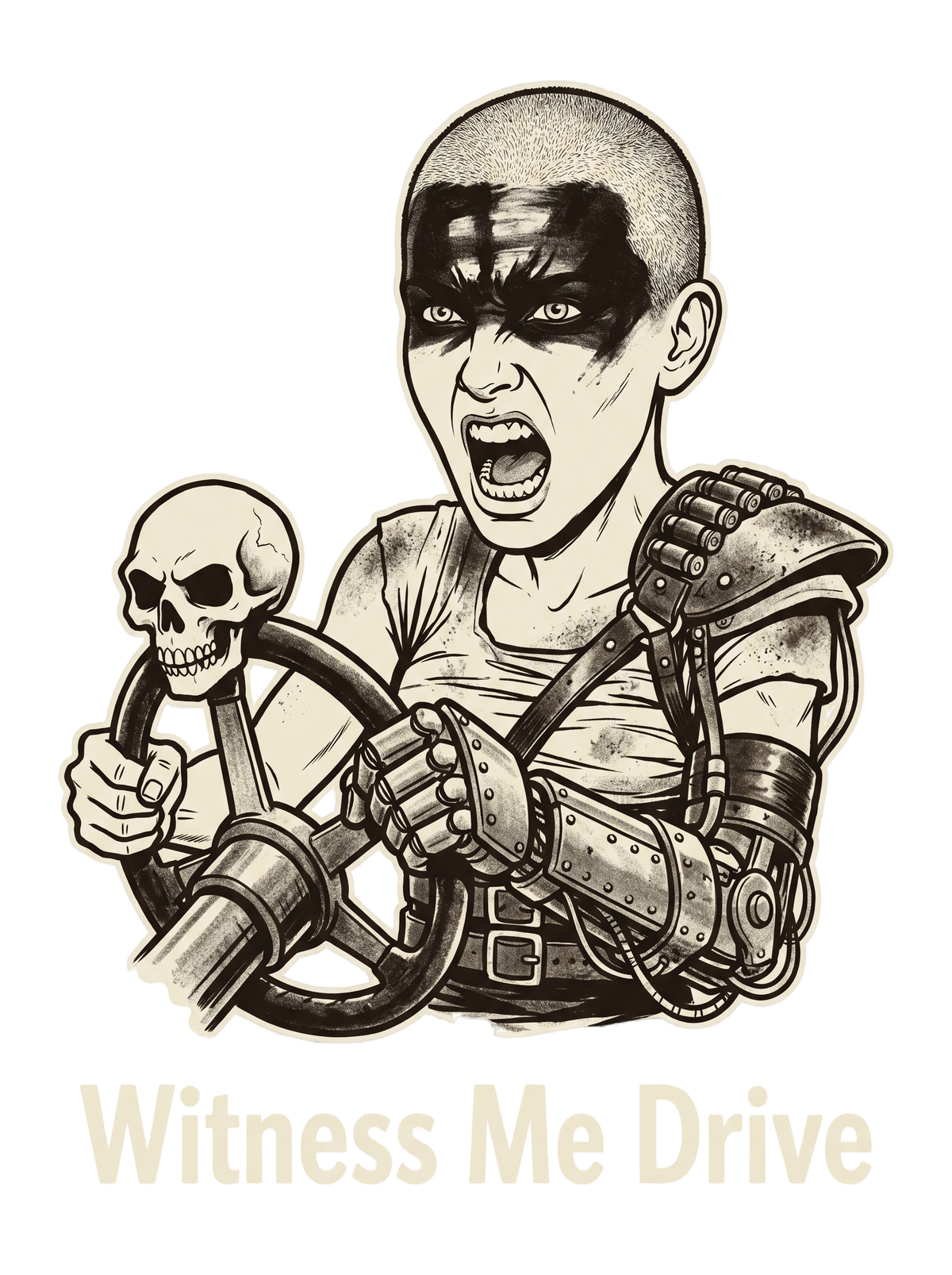 Wasteland War-Rig Driver Witness Me Drive Punk Tee
