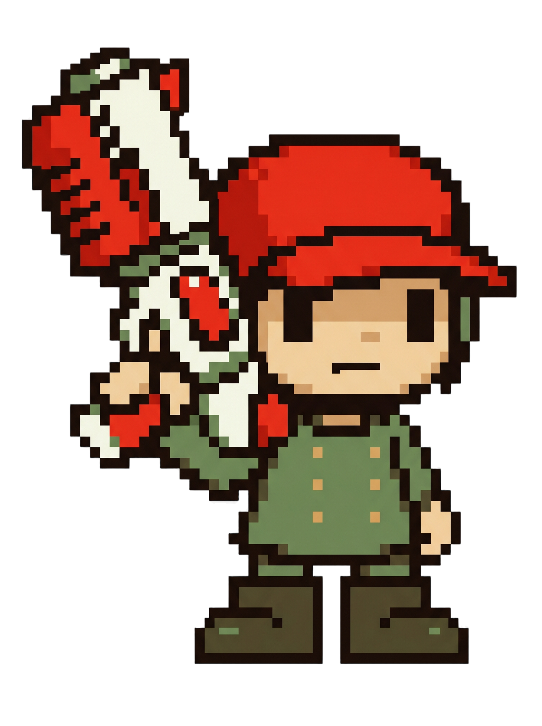 Silent Pixel Hero Oversized Blaster Retro Tee