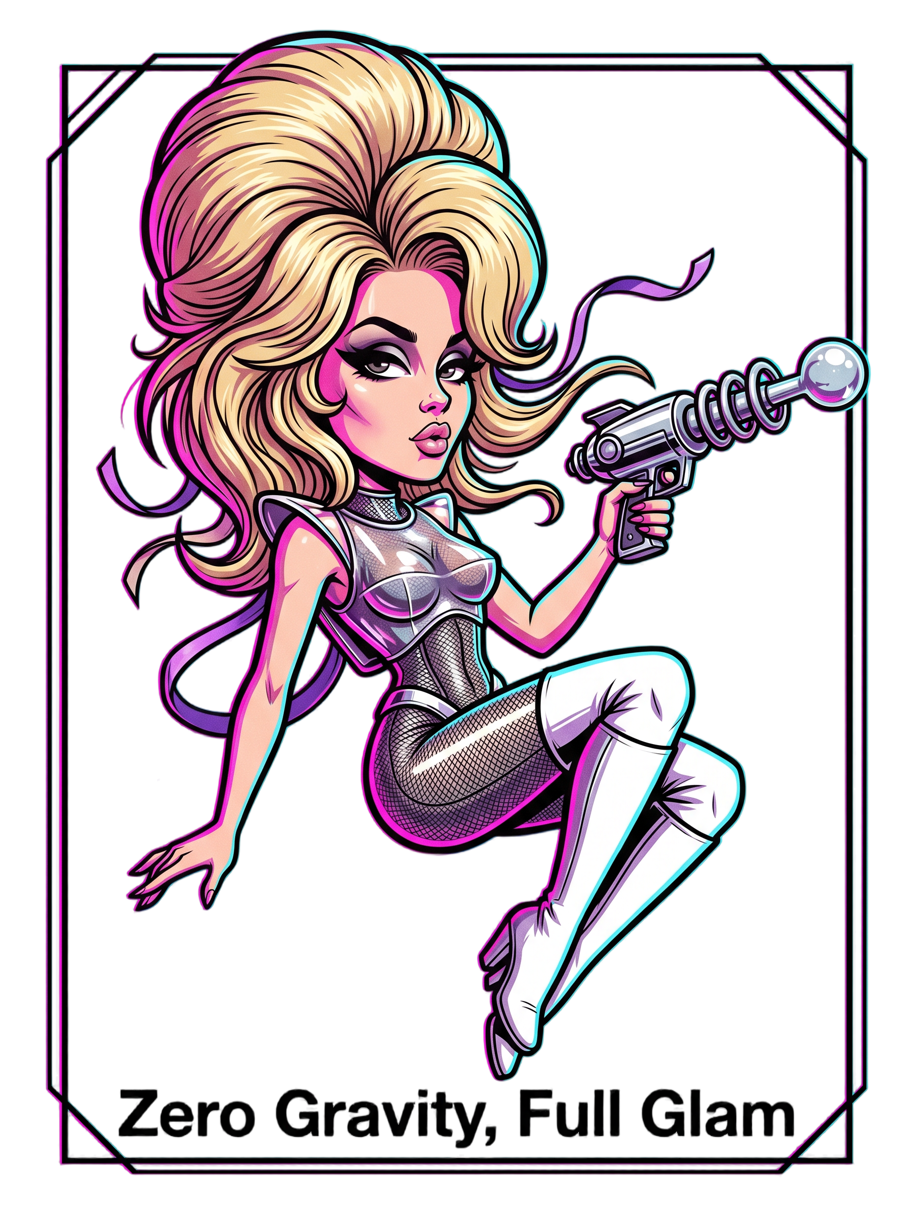 Zero Gravity Full Glam Space Siren Sci-Fi Tee