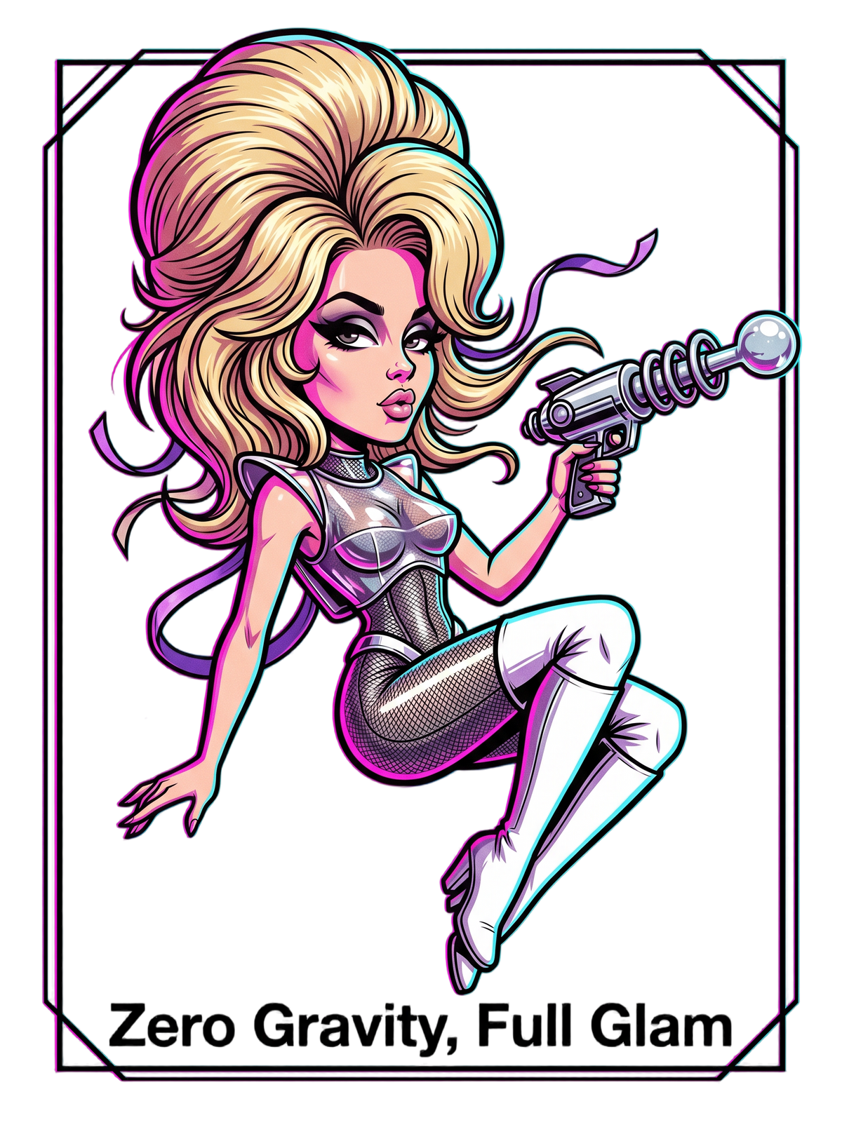 Zero Gravity Full Glam Space Siren Sci-Fi Tee