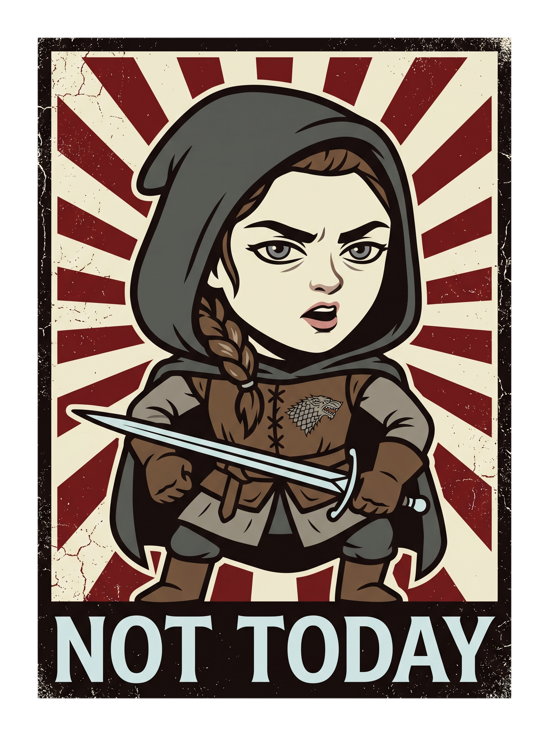 Not Today Hooded Assassin Propaganda Tee