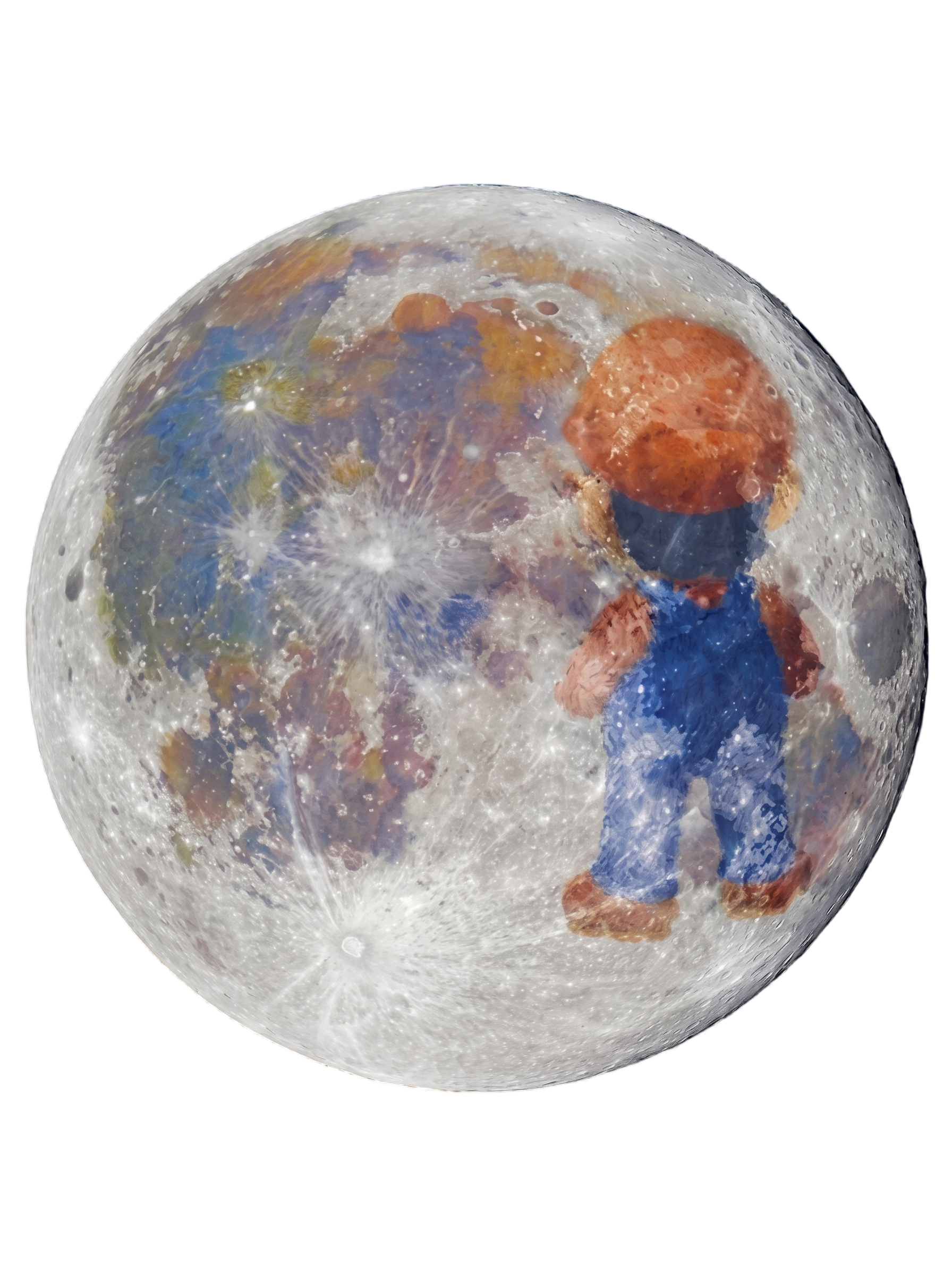 Lunar Plumber Hero Astrophotography Tee — Men's Basic Tee