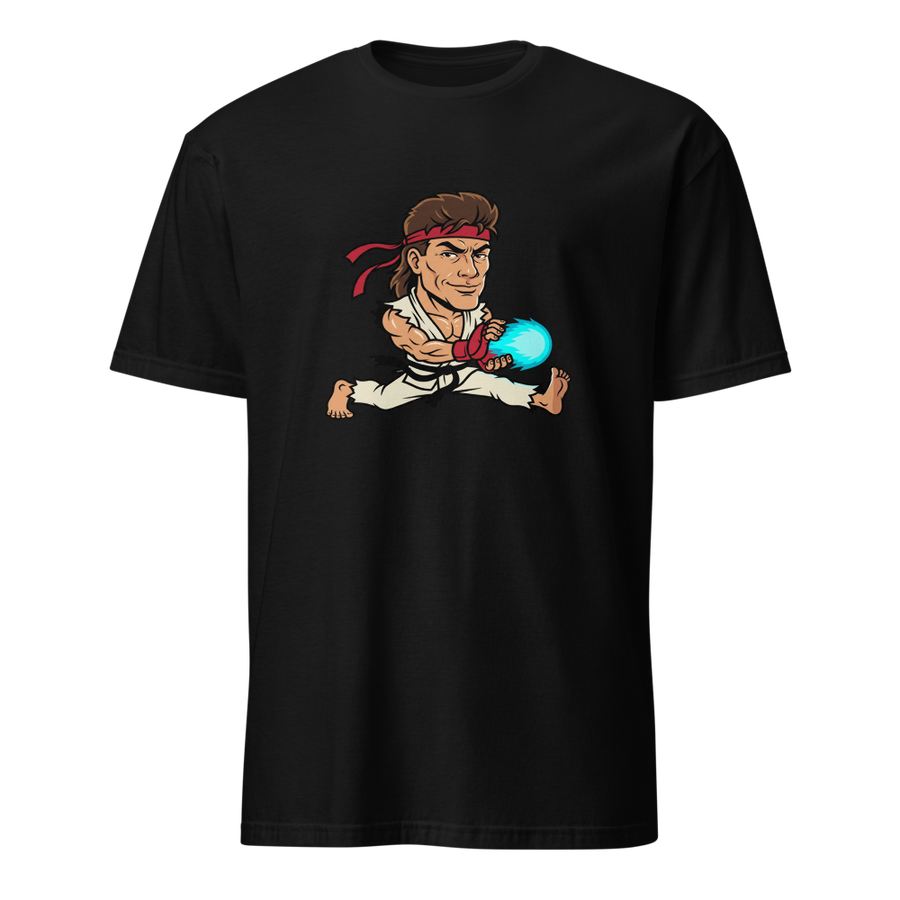 Splits Hadouken Karate Mullet Fighting Game Parody Tee