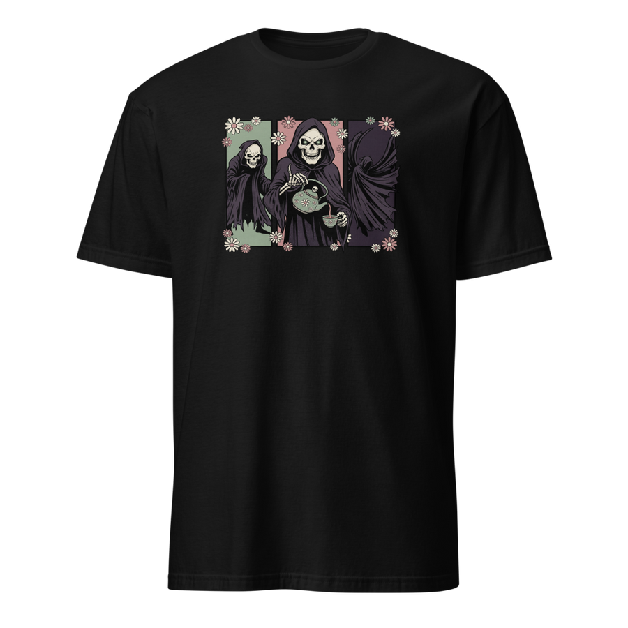 Skull Sorcerer Tea Time Comic Triptych Tee