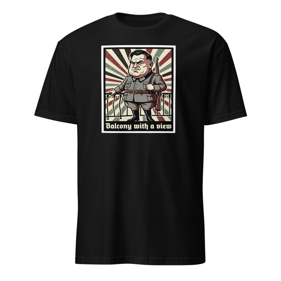 Balcony With A View Propaganda Villain Parody Tee