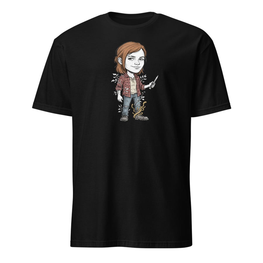Post-Apocalyptic Survivor Girl Switchblade Sketch Tee