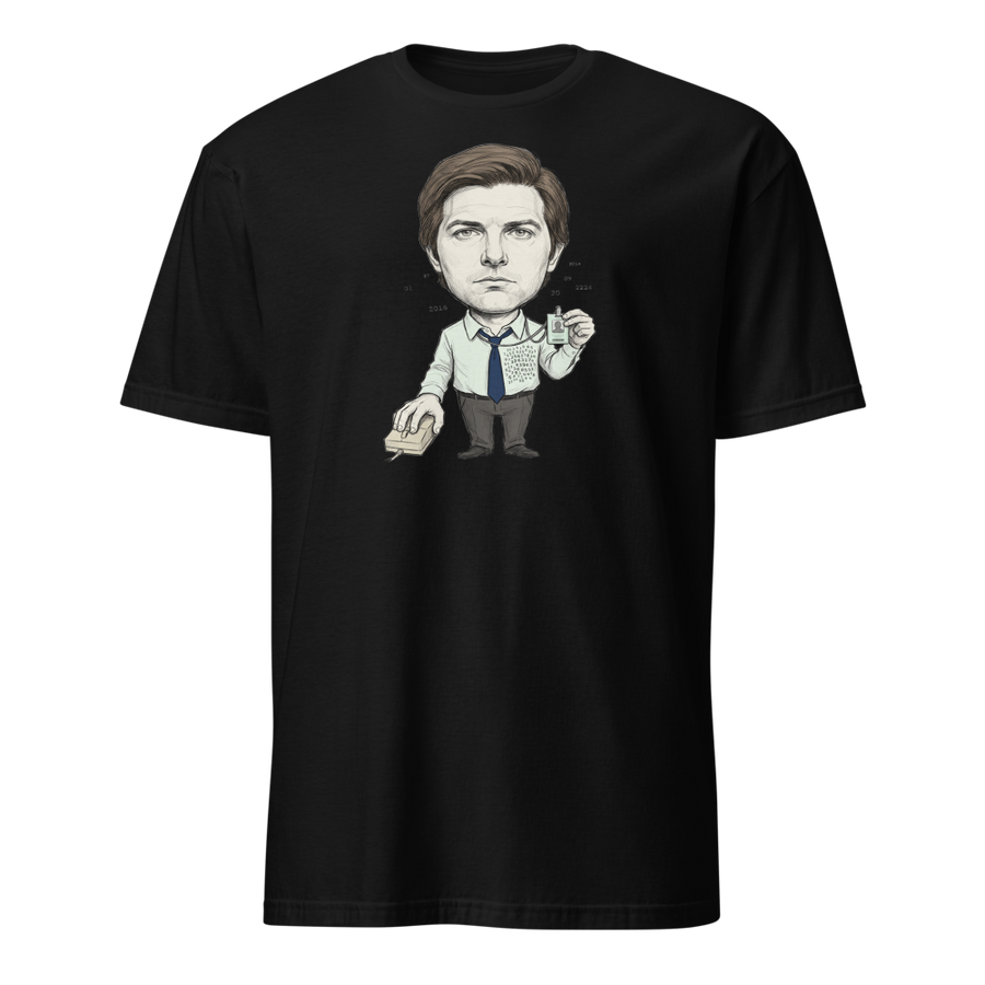Split-Brain Office Drone Pencil Sketch Tee