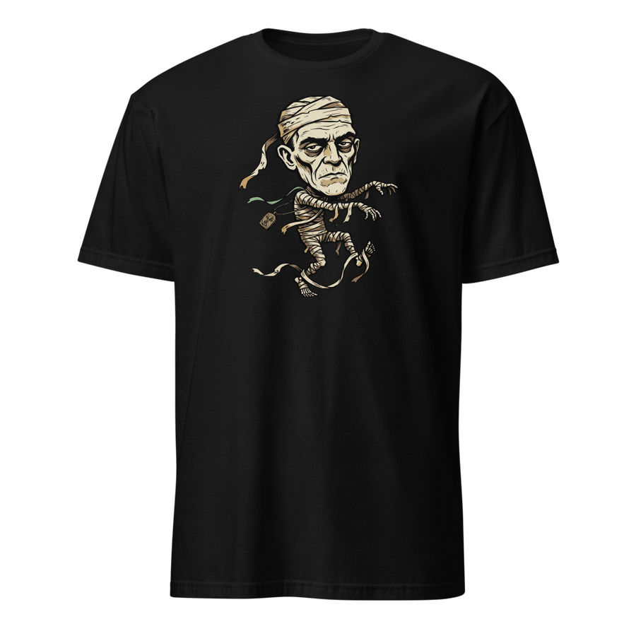 Tripping Mummy Woodcut Vintage Horror Tee