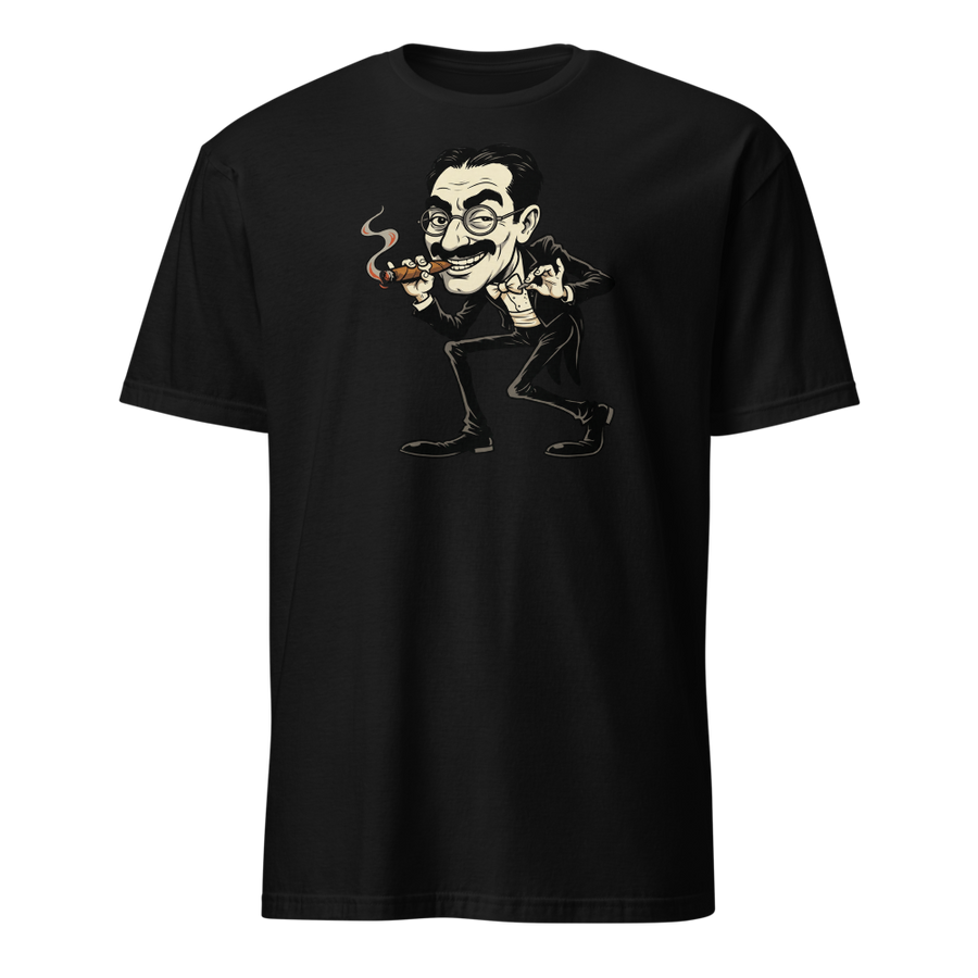 Sneaky Vaudeville Comedian Cigar Caricature Tee