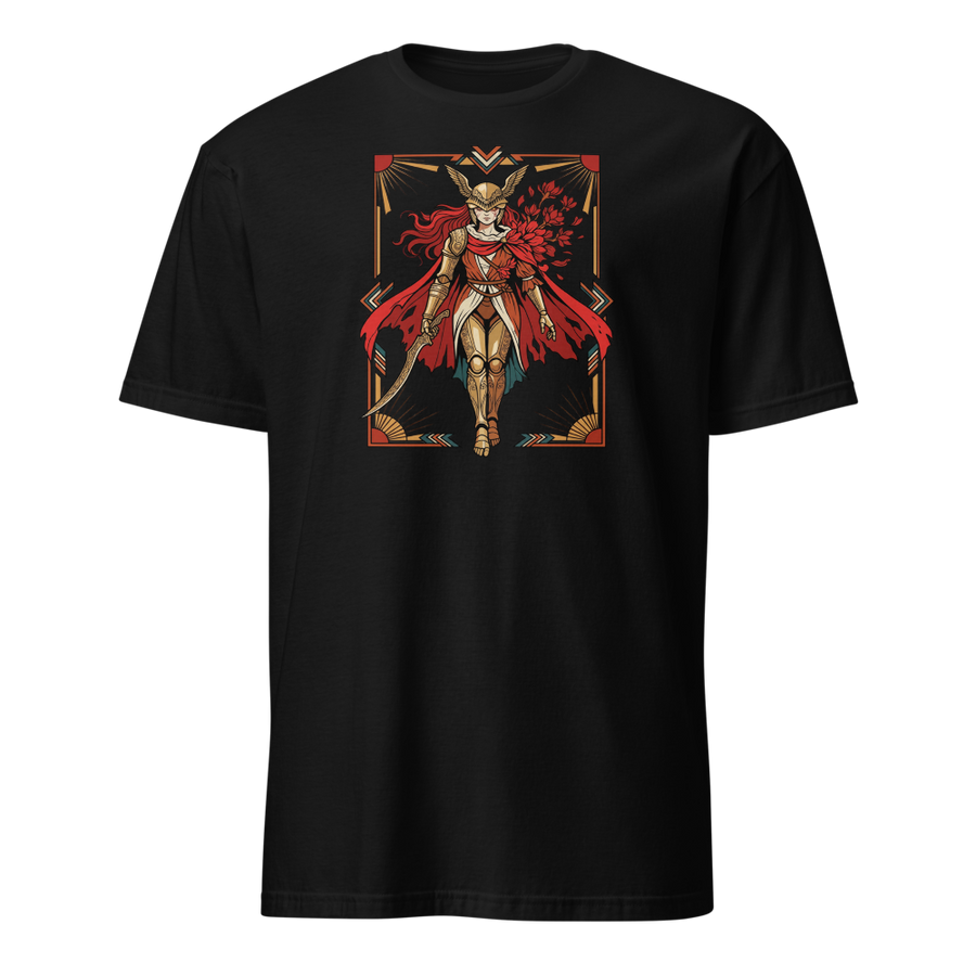 Deco Valkyrie Scarlet Bloom Knight Graphic T-Shirt