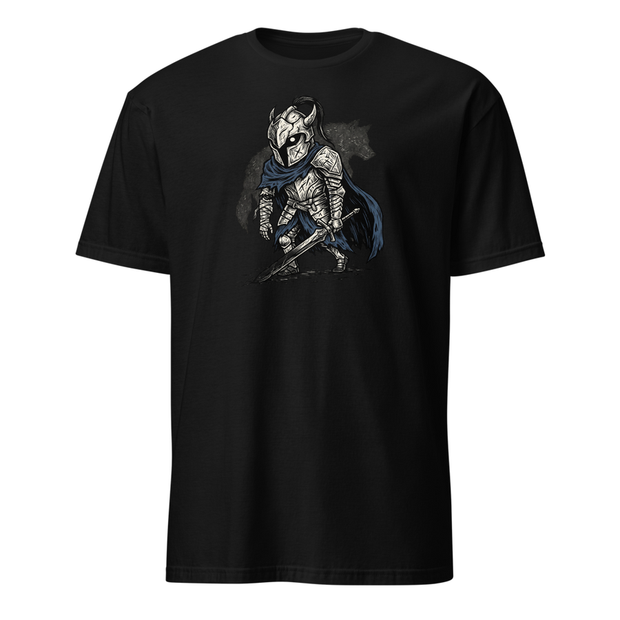 Broken Knight Abysswalker Blackwork Linocut Tee