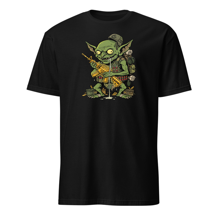 Loot Gremlin Gold Rifle Battle Royale Gamer Tee