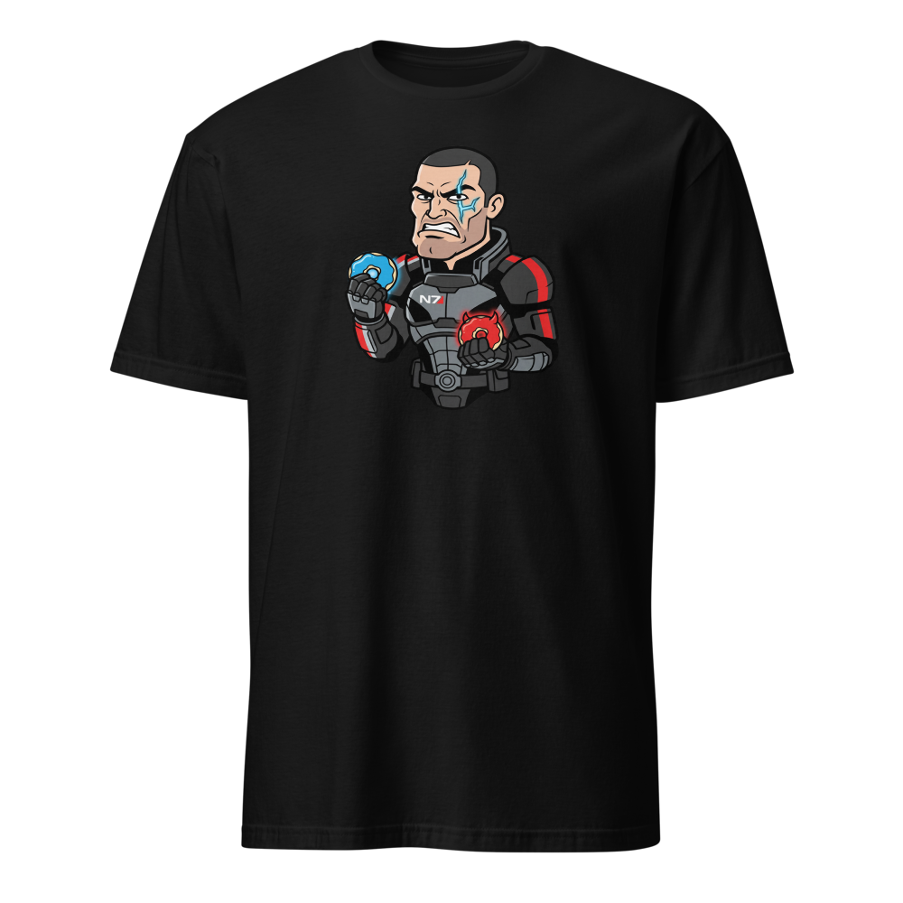 Paragon vs Renegade Donut Space Operative Tee — black front view
