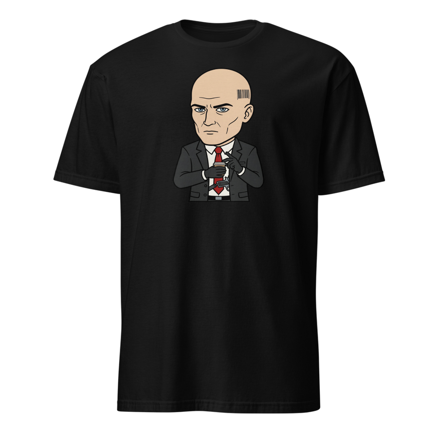 Deadpan Bald Assassin Cappuccino Order Tee
