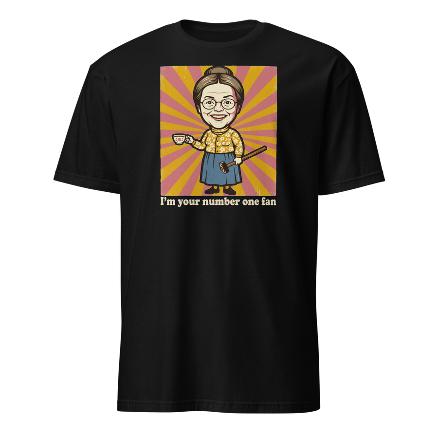 Number One Fan Creepy Housewife Horror Parody Tee
