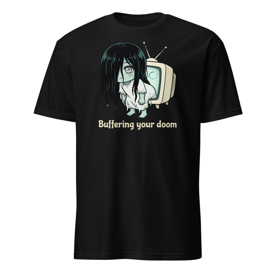 Buffering Your Doom Chibi Kawaii Horror Ghost Tee