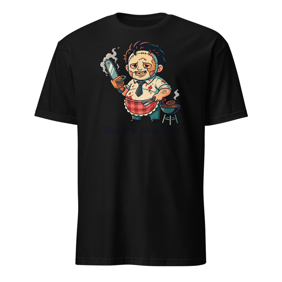 Chibi Slasher Grill Dad Chainsaw BBQ Horror Tee