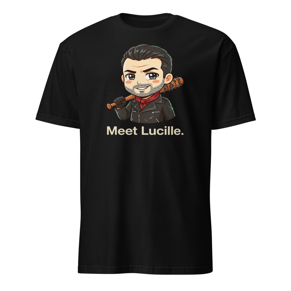 Chibi Apocalypse Villain Barbed Bat Tee — black front view