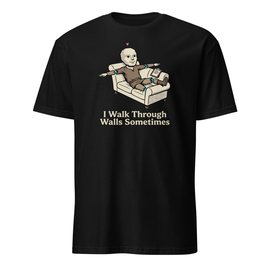 Glitched NPC Therapy Couch Wall-Walk Gamer Tee