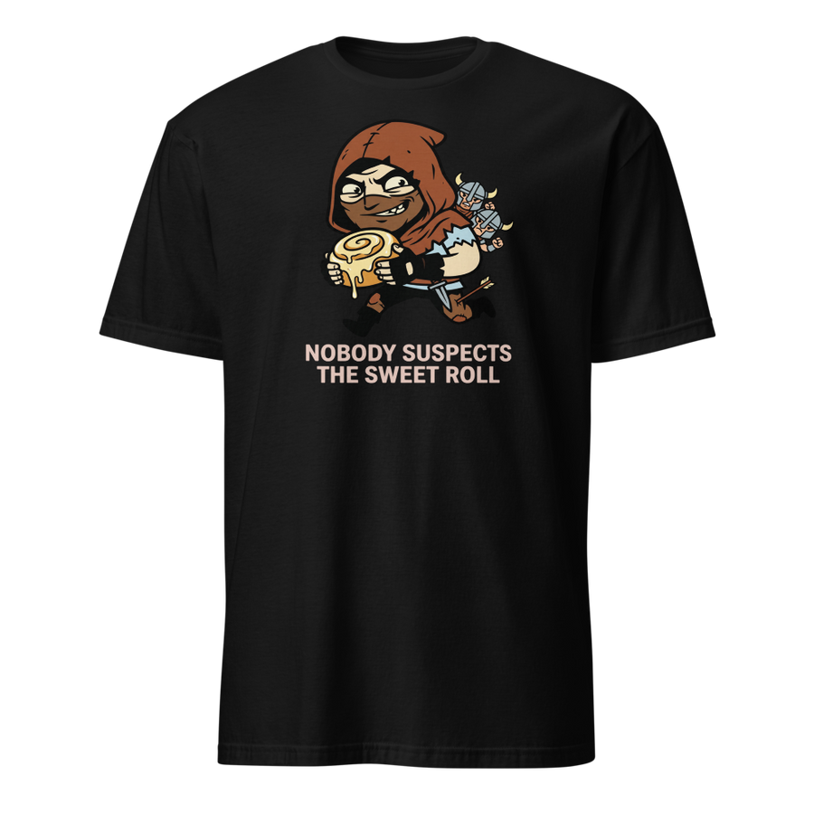 Nobody Suspects The Sweet Roll Retro RPG Thief Tee