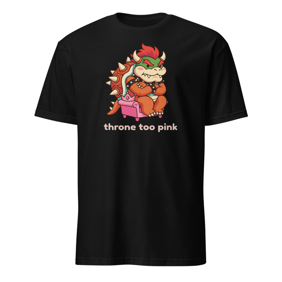 Grumpy Koopa King Tiny Pink Throne Chibi Tee