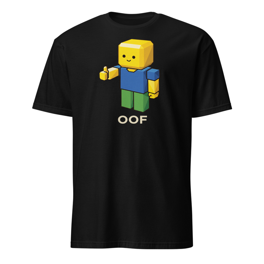 Low-Poly Blocky Noob Oof Sandbox Gamer Tee