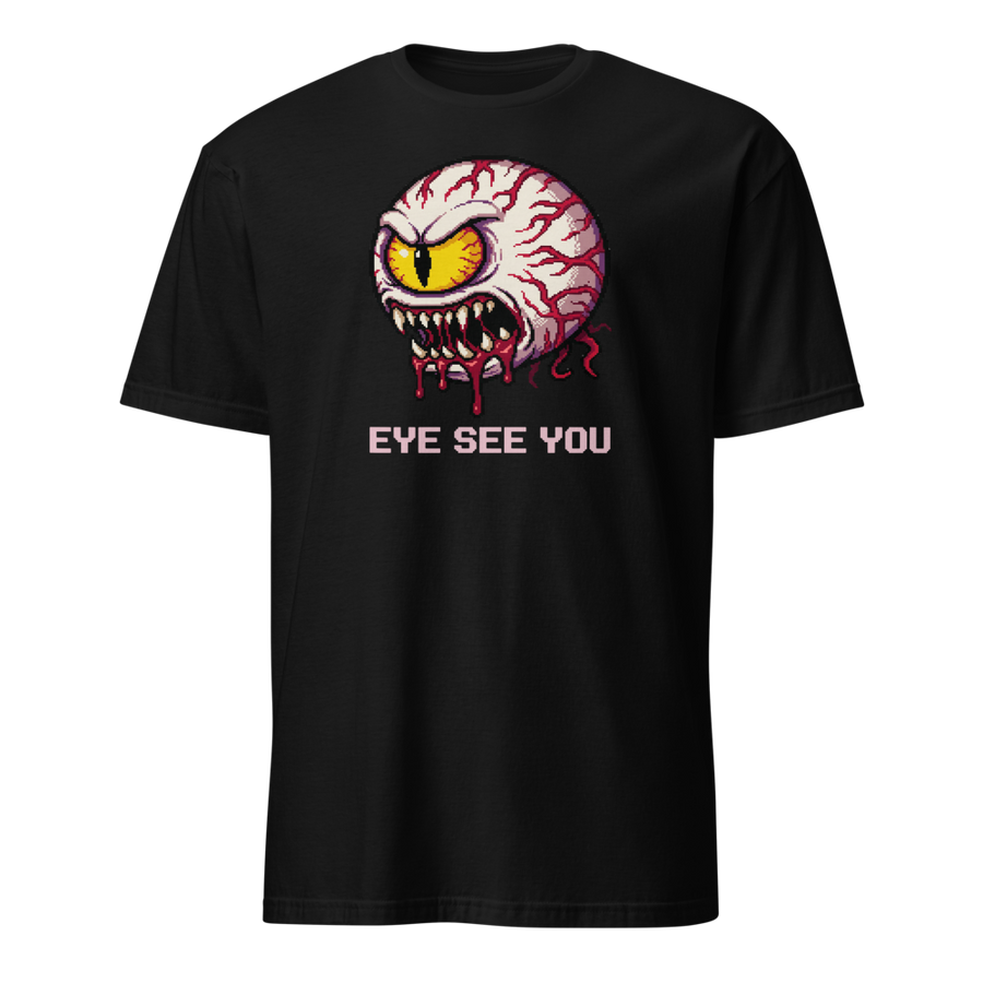 Eye See You Retro Pixel Boss Eyeball Gamer Tee