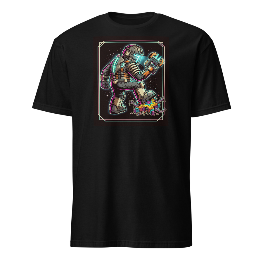 Haunted Space Engineer Piñata Stomp Neon Noir Tee