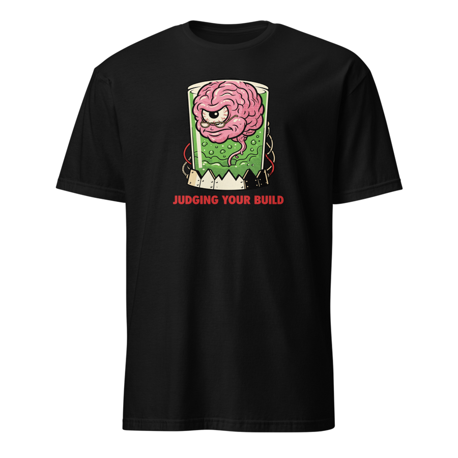 Judging Your Build Brain in a Jar Boss Tee
