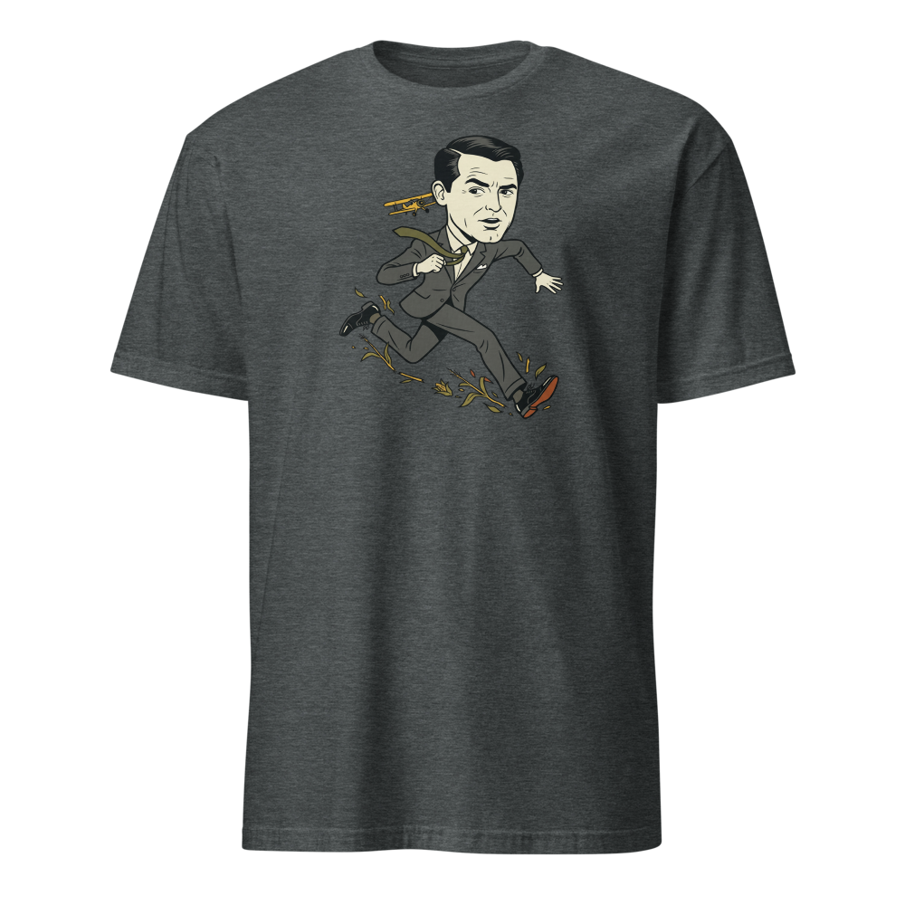 Dapper Fugitive Crop Duster Chase Vintage Movie Tee — dark heather front view