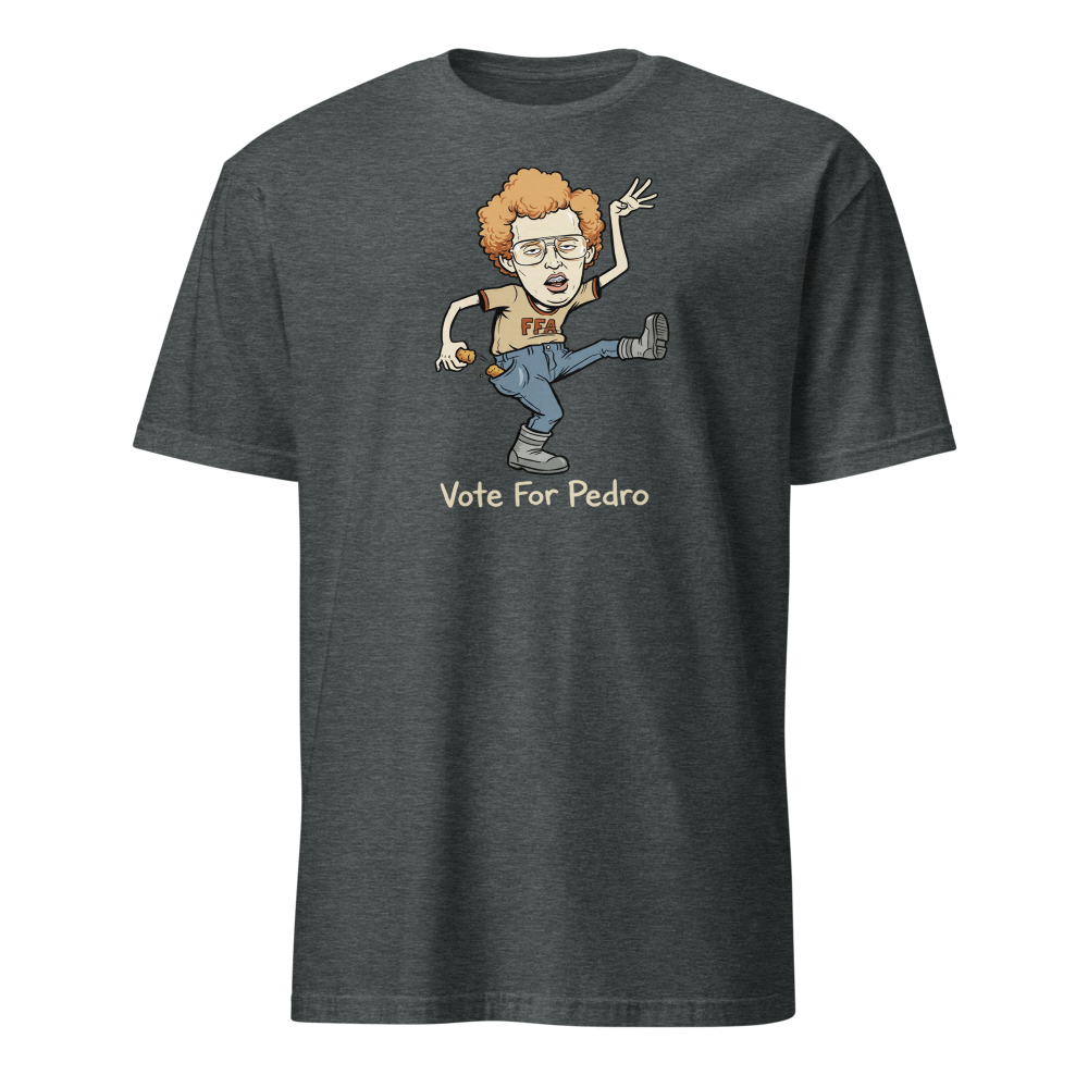 Awkward Dance Nerd Tater Tot Cult Comedy Tee — Classic Tee — dark heather front view