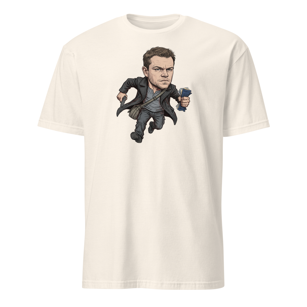 Rogue Agent Rooftop Sprint Pencil Sketch Tee — natural front view