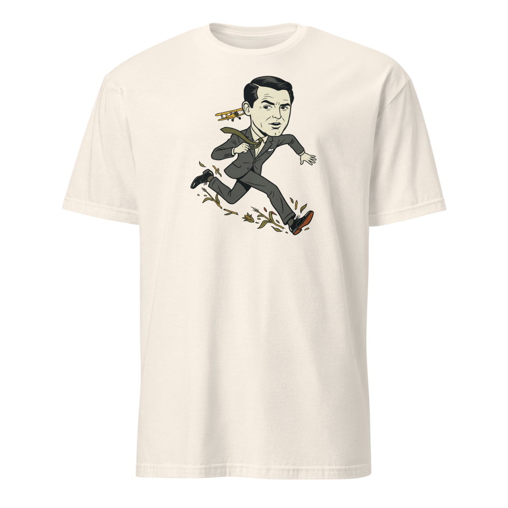 Dapper Fugitive Crop Duster Chase Vintage Movie Tee — natural front view