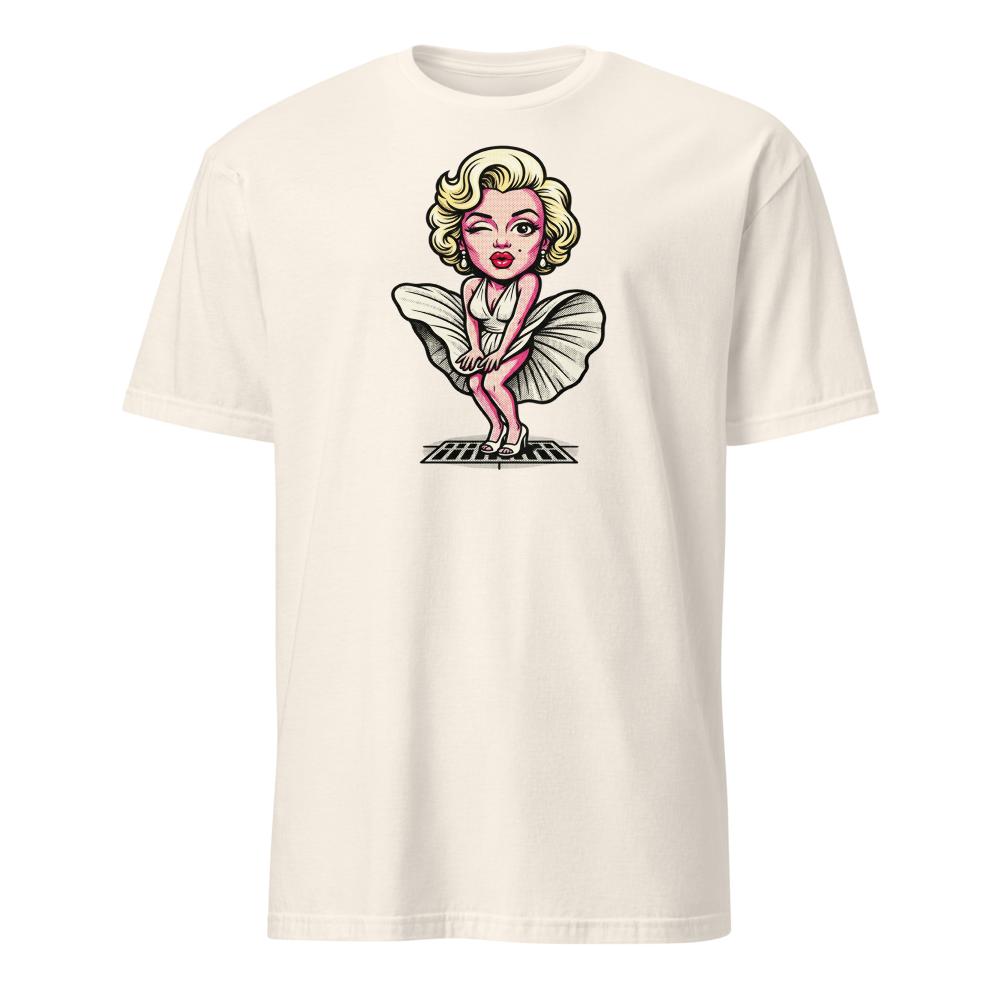 Bombshell Blonde Subway Breeze Pop Art Tee — natural front view