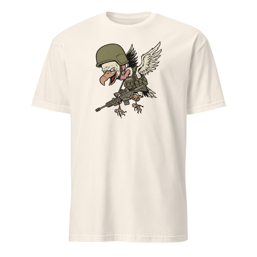 Third Party Vulture Battle Royale Gamer Tee — natural front view