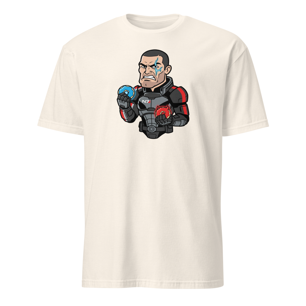 Paragon vs Renegade Donut Space Operative Tee — natural front view