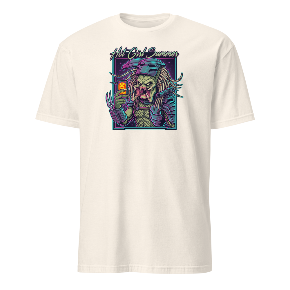 Thermal Selfie Hot Girl Summer Cyberpunk Tee — natural front view