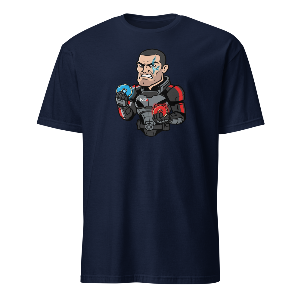 Paragon vs Renegade Donut Space Operative Tee — navy front view