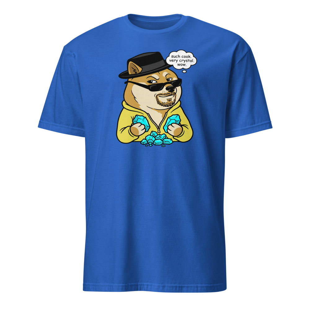 Such Cook Very Crystal Desert Cook Meme Parody Tee — Men's Basic Tee — royal front view