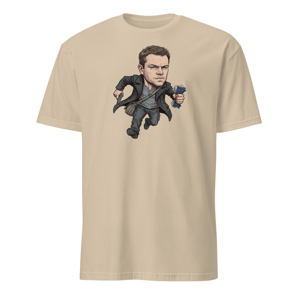 Rogue Agent Rooftop Sprint Pencil Sketch Tee — sand front view