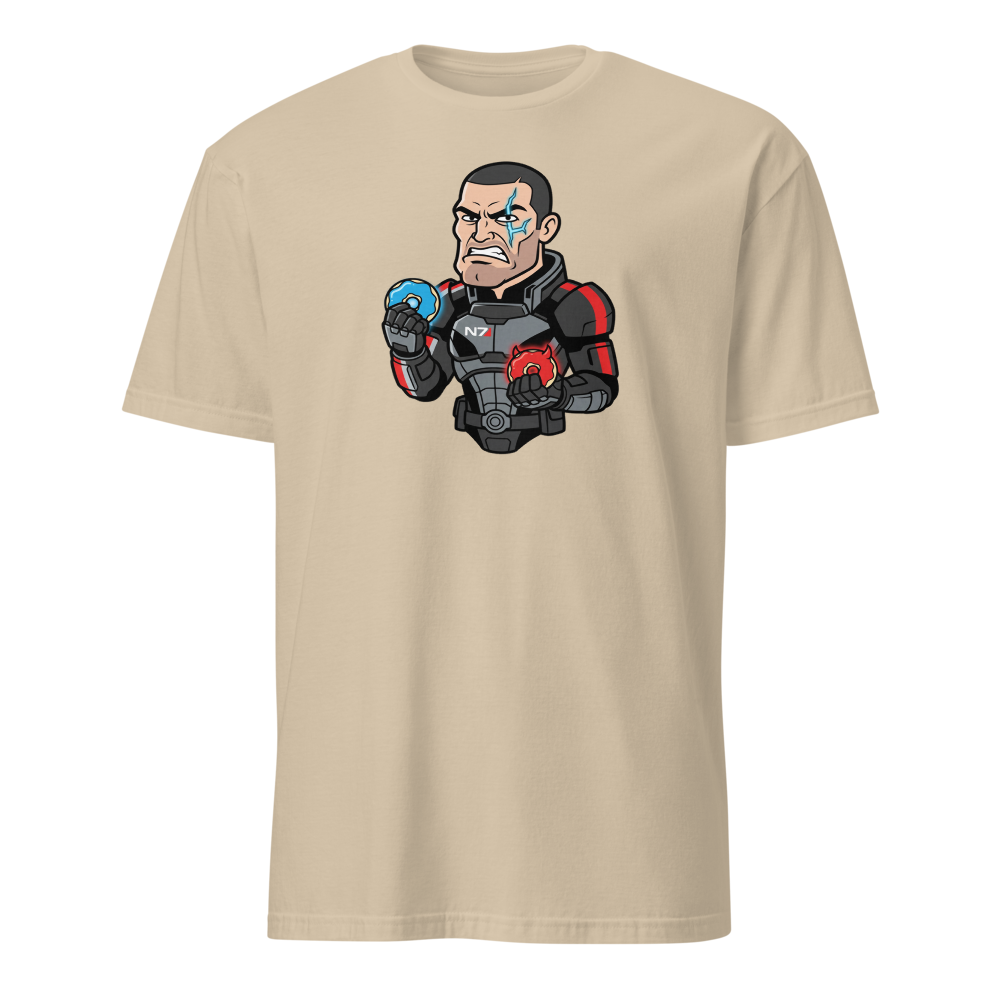Paragon vs Renegade Donut Space Operative Tee — sand front view