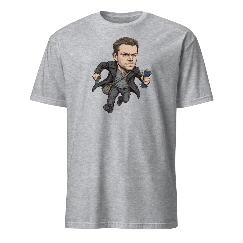 Rogue Agent Rooftop Sprint Pencil Sketch Tee — sport grey front view