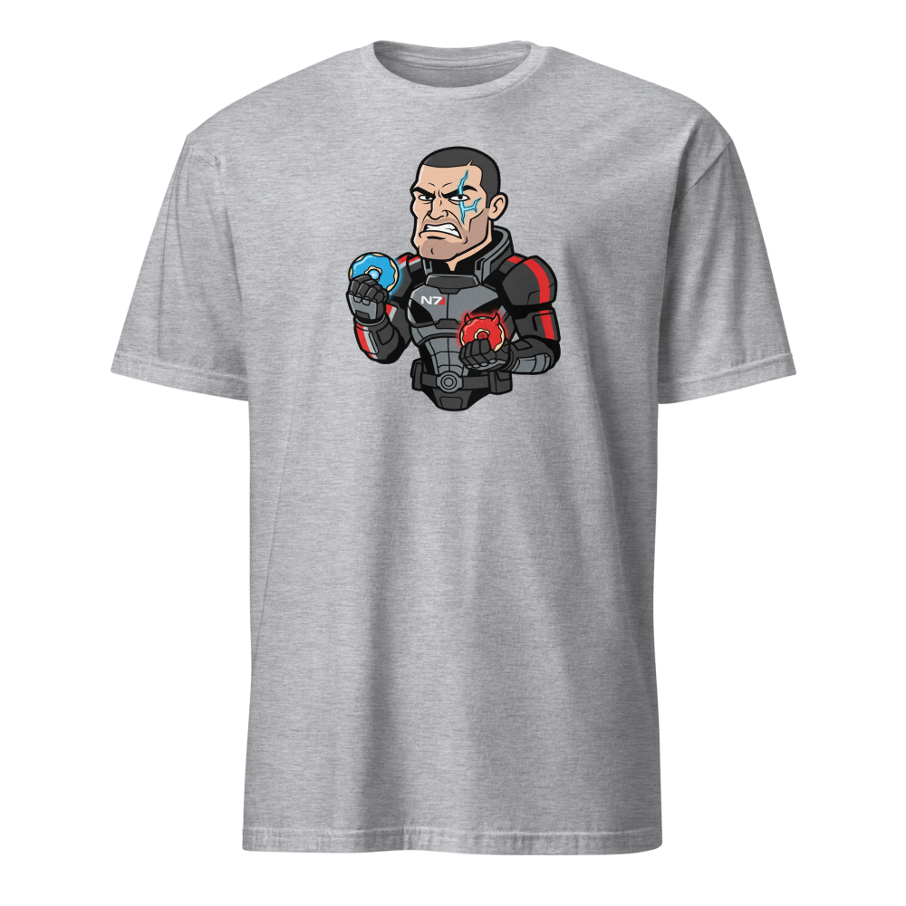 Paragon vs Renegade Donut Space Operative Tee — sport grey front view