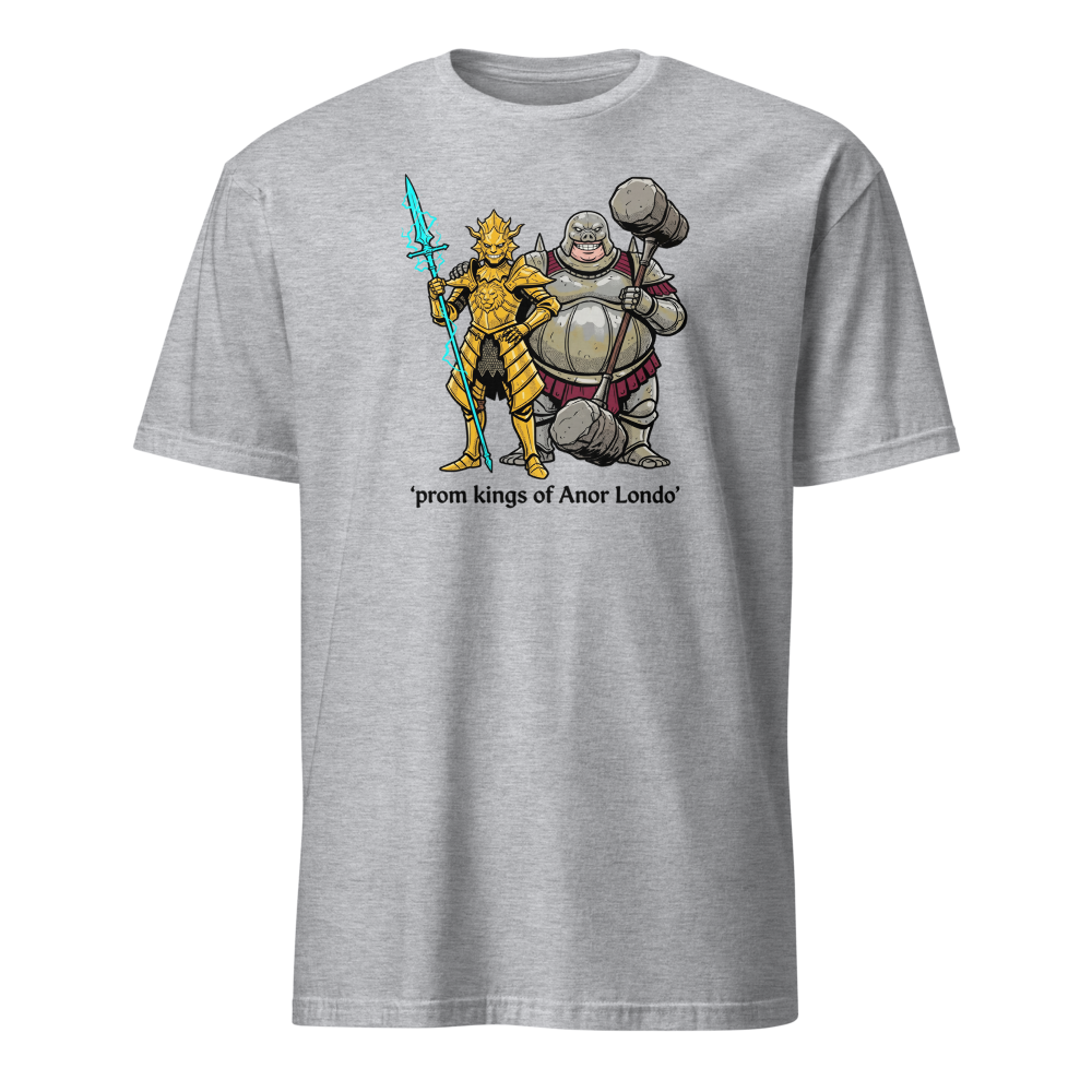 Prom Kings of the Cathedral Boss Duo Tee — sport grey front view